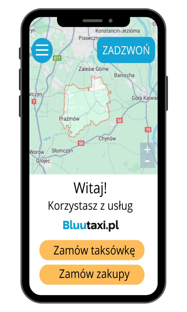 Taxi Góra Kalwaria - Aplikacja mobilna